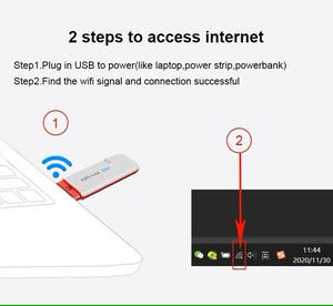 Karbor Wingle 4G LTE USB, โมเด็ม WIFI การ์ดเครือข่าย dongle ขนาดเล็กสำหรับการโทรด้วยเสียง USB dongle WiFi ไร้สาย CarPlay dongle - Product Image 3