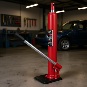 Cric hydraulique Tevor 4 tonnes, pompe à piston unique, base plate, cric manuel pour voiture, outil de garage - Product Image 2