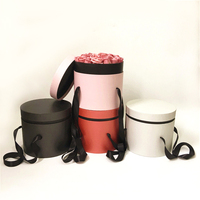 Boîte à fleurs en rose préservée avec motif éléphant et oiseau, revêtement UV, doublure en éponge, laminage mat, gaufrage, matériaux recyclés, personnalisable