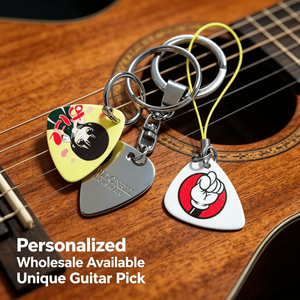 Nuovo Design All'ingrosso Marca Cheerhas OEM Design Forma e Motivo Personalizzati Unici Charm in Metallo Plettri per <span class=keywords><strong>Chitarra</strong></span> Portachiavi Logo Personalizzato - Product Image 6