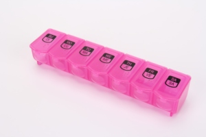 Day Pill Organizer <b>7</b> Grid Strip Divided Storage Cases Easy Daily Organization for Home Medicine and Small Items Custom Logo - Product Image 2