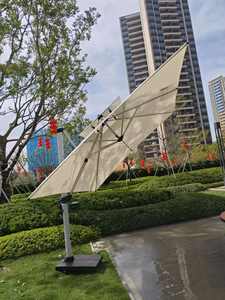 Оптовая продажа, современный ветрозащитный садовый зонт с солнечным светом, зонтик большого размера для открытого ресторана, отеля, внутреннего двора, тренажерного зала - Product Image 2