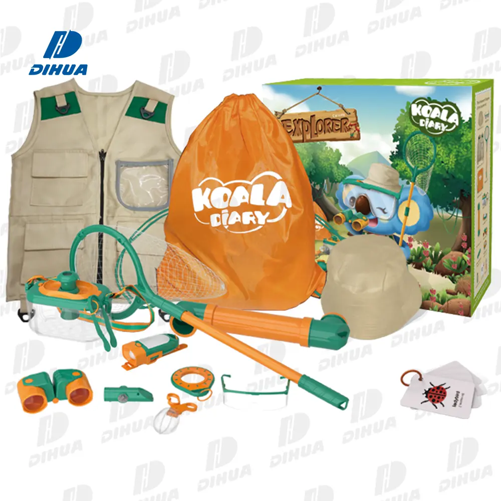 Kit d'explorateur en plein air pour enfants, jouet avec attrape-insectes, Kit de Camping, randonnée, équipement de jardin, ensemble de jeu de simulation