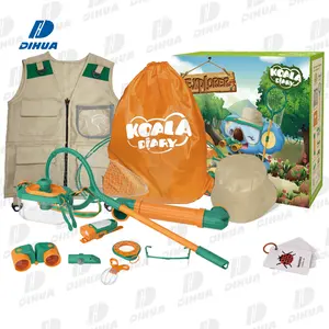 Kids Outdoor Explorer Kit Nature Adventure Tool Toy con Kit di acchiappasogni campeggio escursionismo attrezzi da cortile Set di giochi di imitazione