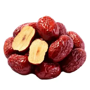 Fechas Rojas chinas Rodajas Secas Jujube Fruta Hierba Té Sin semillas Fichas Rojas Fichas