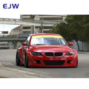 Para 2009 - <span class=keywords><strong>2012</strong></span> <span class=keywords><strong>BMW</strong></span> <span class=keywords><strong>M3</strong></span> E92 E93 Kit envolvente de cuerpo especial Tipo WD Embellecedor de rueda de fibra de vidrio Parachoques delantero Cuerpo ancho - Product Image 1