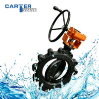 Vanne papillon API à joint rigide métal-métal en acier inoxydable CF8M, type Wafer, pneumatique, modulante, pour huiles et gaz corrosifs, conforme ASME B16.5, haute pression
