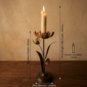 Candelabro de Hierro con Diseño de Tulipán para Decoración del Hogar - Product Image 2