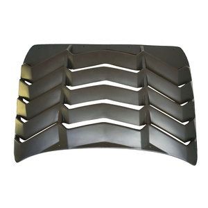 Couverture de persiennes de fenêtre arrière de voiture pour modèles 2016-2021, noire, compatible avec les pièces extérieures - Product Image 2
