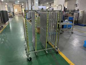 하이 퀄리티 내구성 ESD 알루미늄 PCB 트롤리 신형 내열 스틸 4 륜 플랫폼 슬라이드 레일 이동 PCB 보관 - Product Image 5