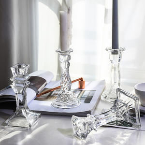 Portavelas de Cristal de Estilo Nórdico Francés, Decoración Romántica para Cenas a la Luz de las Velas, Accesorios para Fotos de Boda, Decoración de Mesa Estilo INS - Product Image 1