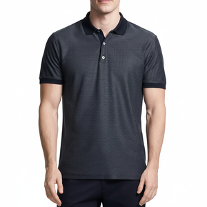 Polo de algodón con logotipo personalizado de alta calidad, Polo de golf con diseño para hombre - Product Image 1