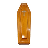 Ataúd Funerario de Madera de Paulownia Europea al por Mayor, Tamaño Personalizado, Precio de Fábrica de Shandong para Adultos