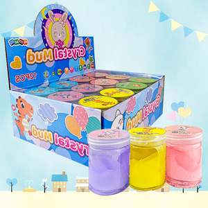 Wholesale Extra-Stretchy Simple Design Scented Clear Slime Mix Cream Crystal Slime - Product Image 6