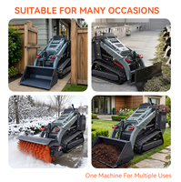 Mesin Diesel Kubota 25Hp yang Disetujui EPA untuk Pekerjaan Kebun dan Pertanian, Dilengkapi Track Loader, Bucket Hidrolik, dan Quick Hitch Attachment