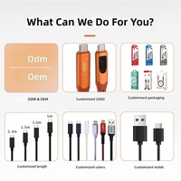 Kabel USB4 Gen4 Dual-Head Type-C Fungsional Penuh, Kompatibel untuk Pengisian Daya, Transfer Data, Transmisi Video, Smartphone Gaming