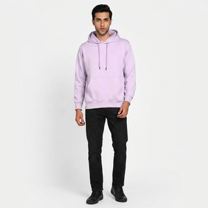 Sweat à capuche décontracté pour homme, coupe classique, en polaire épaisse et lourde, avec logo personnalisé imprimé sur le devant, idéal pour l'hiver - Product Image 1