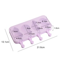 Moule à mousse et crème glacée en silicone UNIMOULD TC208018, 4 cavités, qualité alimentaire, écologique, ustensile de pâtisserie, compatible lave-vaisselle, le plus vendu