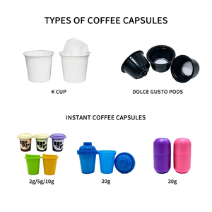 Cápsulas de Café Vacías Selladas, Ecológicas y Reciclables de Primera Calidad, 10g 13g, para <span class=keywords><strong>Dolce</strong></span> <span class=keywords><strong>Gusto</strong></span>, Preparación de Café Individual - Product Image 3