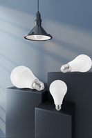 Ampoule LED à driver linéaire AC200-240V, boîte de couleur personnalisée, A60 9W E27 B22, efficacité lumineuse 80LM/W, CRI 80, CCT6500K, PF0.6, éclairage domestique