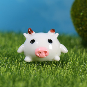 Figurines d'animaux de dessin animé singe et cochon, ornements miniatures en résine, décoration de la maison, artisanat artistique - Product Image 4