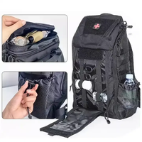 Sac à dos tactique de premiers secours unisexe pour l'extérieur, avec cadre externe doublé PVC, en nylon imperméable, capacité 20-36L, pour le camping et la chasse