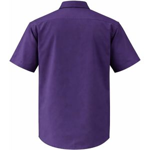 Chemise de travail de sécurité pour hommes, en coton, à manches courtes, avec poches poitrine, uniforme de travail - Product Image 3