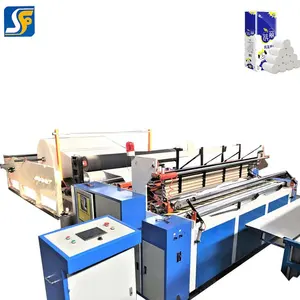 1880 type automatic toilet roll converting machine toilet tissue paper rewinding processing machine