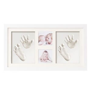 Kit de cadre photo pour empreintes de pieds de bébé nouveau-né, décoration de la maison, imperméable, pin de Nouvelle-Zélande, argile, <span class=keywords><strong>empreinte</strong></span> de main, certifié EN71-3 - Product Image 6