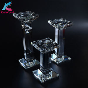 手工制作的高品质水晶烛台高大婚礼中心烛台 - Product Image 1