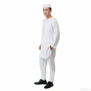 2022 İslami giyim Dubai suudi kuveyt Thobe erkekler için Daffah Thobe İslami giyim erkekler müslüman Haramain İslam giyim