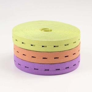 Nhà máy cung cấp 1.5cm xương cá màu buttonhole ban nhạc đàn hồi y tế thai nhi tim Giám sát vành đai có thể điều chỉnh Polyester đàn hồi - Product Image 3