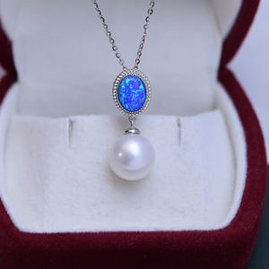 Zhuji Danshui 10-11mm White Round <b>Pearl</b> Pendant <b>Necklace</b> S925 <b>Silver</b> Circle with Strong Light and Fine Flaws Elegant Durable - Product Image 4