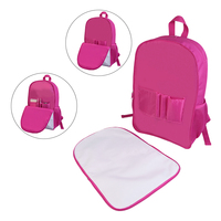 Ensemble de sacs à dos personnalisables par sublimation pour presse à chaud DIY - Sacs à dos vierges 20-36L, sac à déjeuner et trousse pour l'école et les voyages