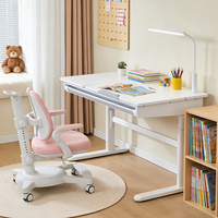 Bureau d'étude pour enfants à hauteur et inclinaison réglables avec tiroir amovible et design ergonomique pour les enfants en croissance, utilisation à l'école et dans la chambre
