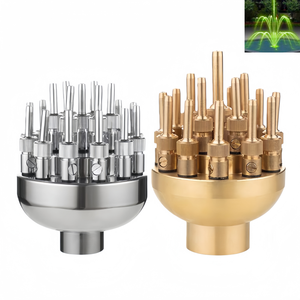 Fuente de <span class=keywords><strong>Agua</strong></span> de Alta Calidad Water Crown, Material de Cobre, Múltiples Tamaños Ajustables, Boquillas de Tres Niveles, Montaje en Suelo, Fácil Instalación - Product Image 4