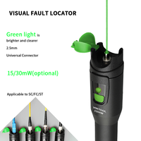 Stylo vert à fibre optique VINTOOL FTTH 15/30 mw testeur de câble à fibre optique localisateur visuel de défaut bon FC