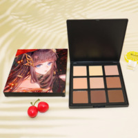 Palette de maquillage en poudre pressée, marque privée, 9 couleurs, Contour du visage, fond de teint