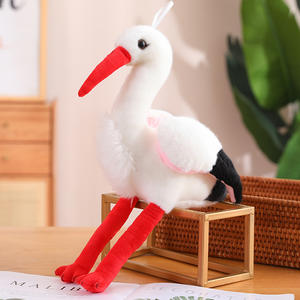 Uccelli peluche farciti fenicottero cigno bambola di struzzo gufo pavone simulazione personalizzata bambola di uccello animale farcito Zoo regalo Souvenir per bambini - Product Image 3