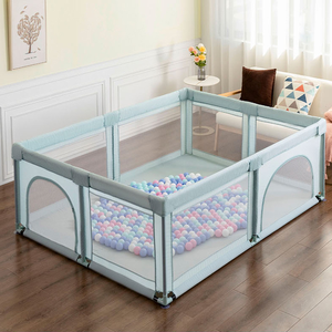 Tissu Oxford pliable pour l'extérieur et l'intérieur, Center d'activité <span class=keywords><strong>Extra</strong></span> <span class=keywords><strong>Large</strong></span>, clôture de sécurité pour bébé, parc pour enfants et nourrissons avec Double porte - Product Image 1