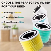 Nouveau filtre à charbon actif haute efficacité LEVOIT Core 300-P H13, efficacité HEPA de 99,97 %, utilisation domestique, formaldéhyde, PM2,5, 6 mois