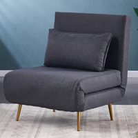Canapé-lit pliant moderne en tissu double lin 3-en-1, mobilier de salon, canapé-lit, plusieurs couleurs au choix