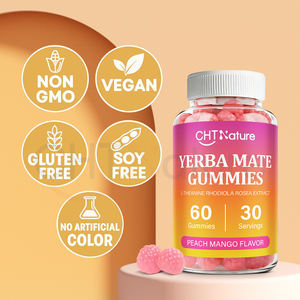 สารสกัดเยอร์บา มาเต้ แอล-ธีอะนีน โรดิโอลา โสม ยี่ห้อ CHTNature OEM  60 ชิ้น/ขวด  เยอร์บา มาเต้ กัมมี่ - Product Image 4