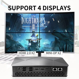 8th Gen chơi game mini máy tính để bàn lõi I7-8709G I5-8305G 4 lõi <span class=keywords><strong>AMD</strong></span> RX Vega GH đồ họa kép Lan HD dp 4 hiển thị Win10 máy tính mini - Product Image 5