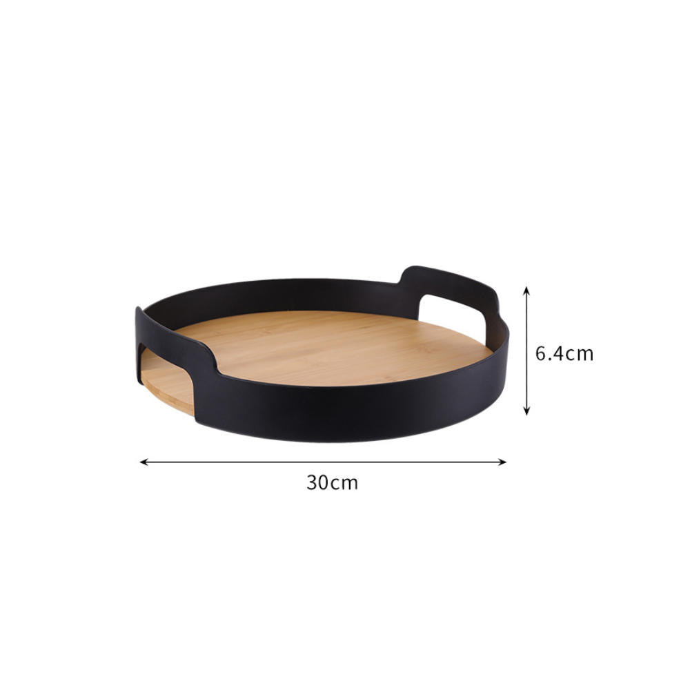 Натуральные круглые Ротанговые открытые плетеные сервировочные декоративные деревянные сервировочные лотки