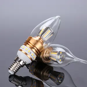 High Lumen Energy Saving Screw Candle Small Dimmable E12 9w LED Bulb