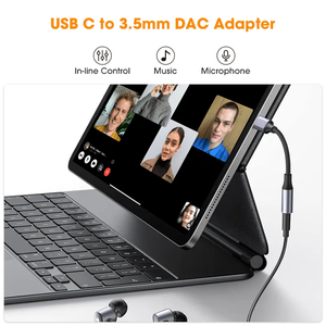 USB C на 3,5 мм аудио адаптер Type-C для наушников Aux <span class=keywords><strong>Jack</strong></span> Dongle 16 бит 48 кГц Hi-Fi DAC цифровой кабель Шнур - Product Image 6