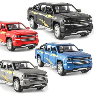 1:32 Pickup Truck Diecast Car Model Pull Back Die Cast Metal Toys Collection regali per bambini bambini