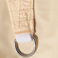 Voile d'ombrage rectangulaire beige en HDPE, épaissie et stabilisée anti-UV