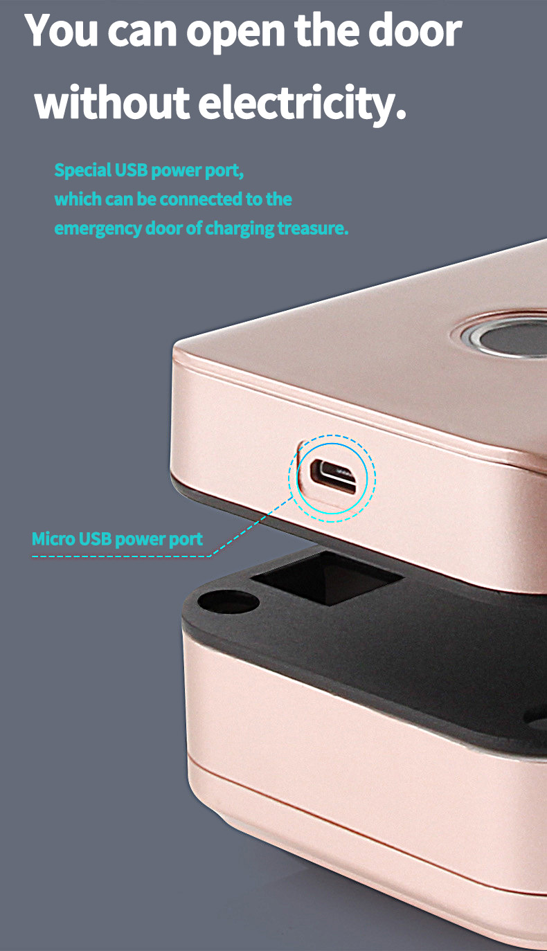 High-quality glass door fingerprint lock APP remote unlocking record multi-purpose security intelligent lock electronic smart